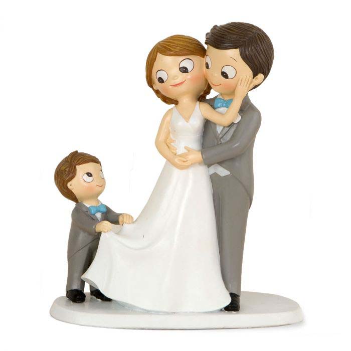 Cake Topper Bambino con Sposi