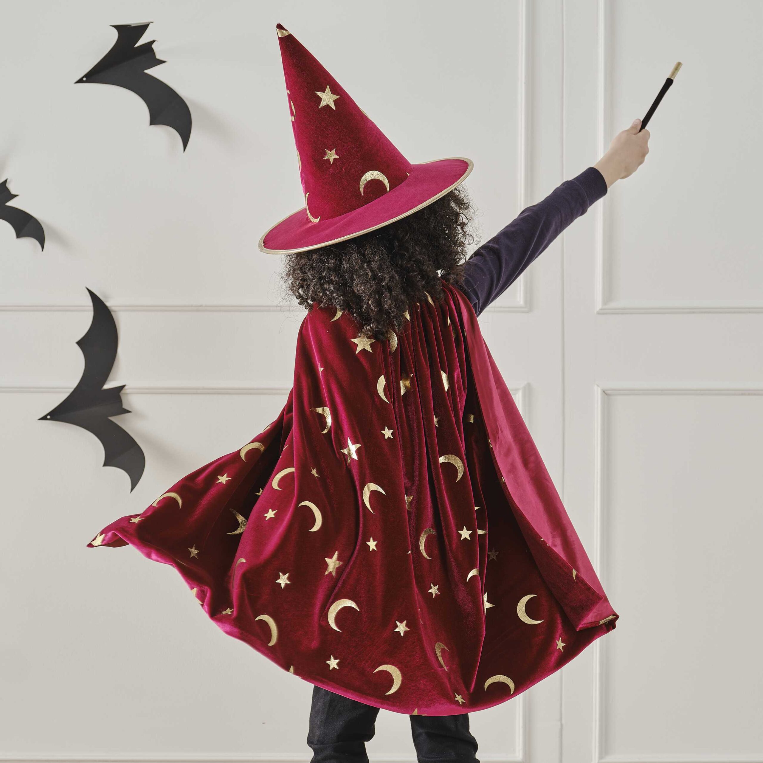 Witch Hat Decor costumi di Halloween berretti da mago in pizzo con